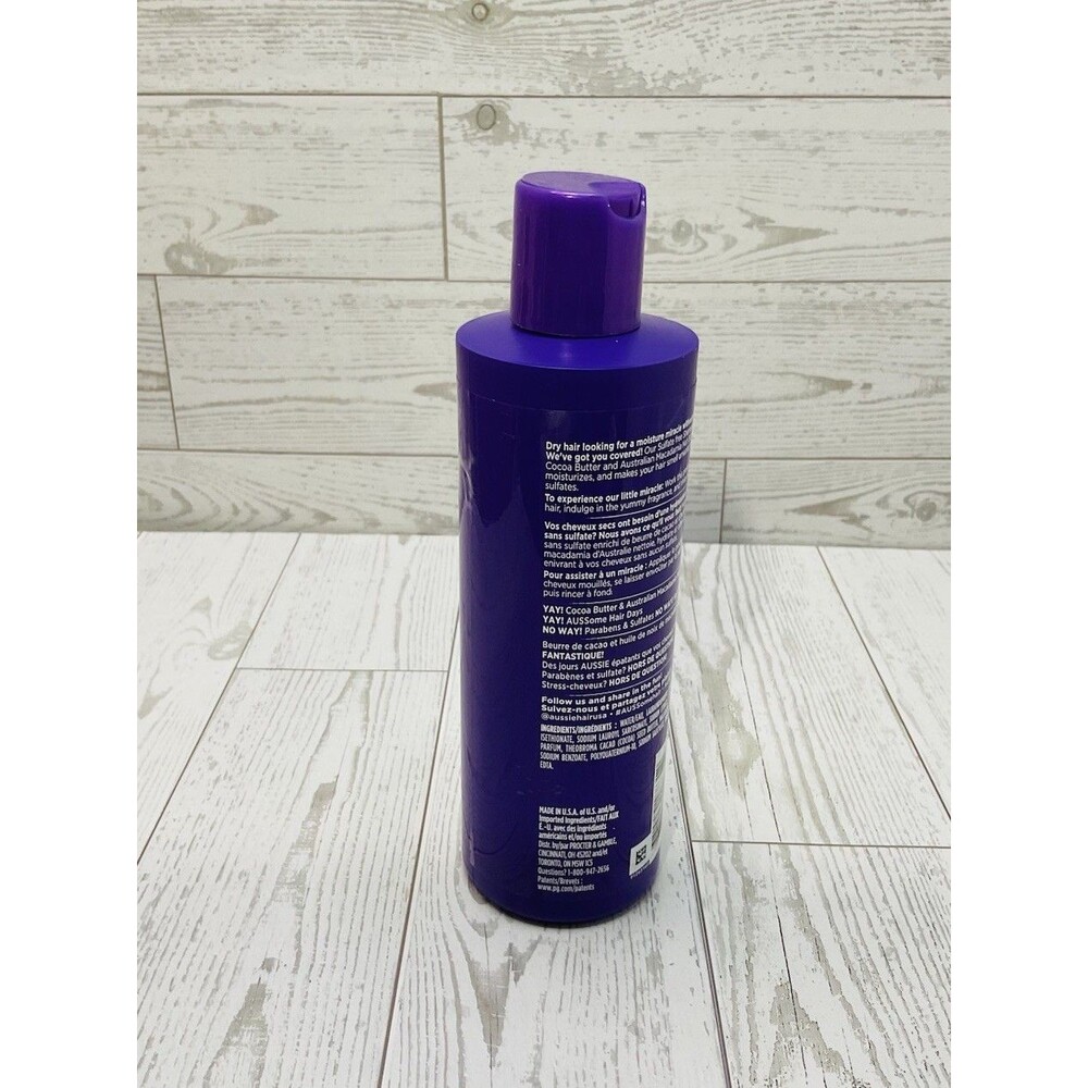 Aussie Miracle Coils Shampoo w/ Cocoa Butter & Nut Oil Sulfate Free 8 fl oz - Picture 3 of 3
